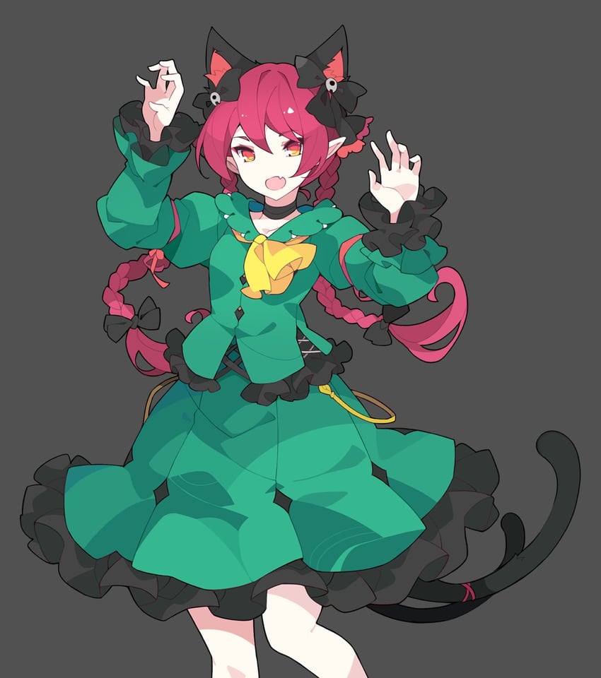 kaenbyou rin (touhou and 1 more) drawn by ideolo