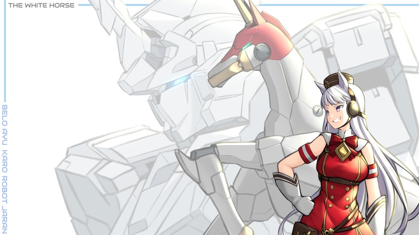 gold ship, unicorn gundam, and fuunsaiki (umamusume and 3 more) drawn by pinguinkotak