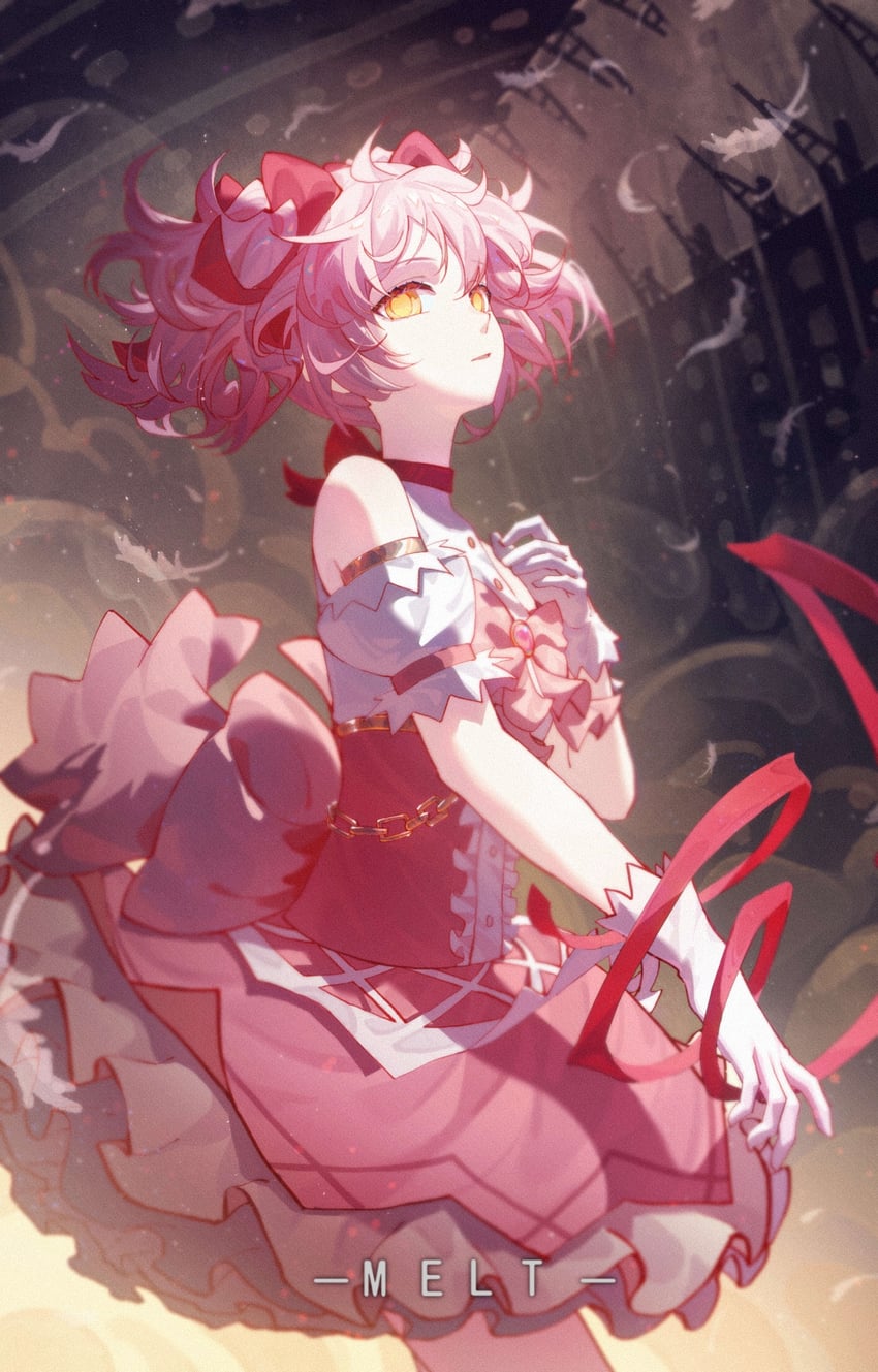 kaname madoka (mahou shoujo madoka magica and 1 more) drawn by meirong