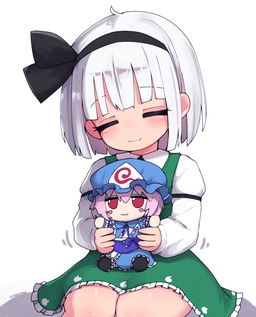 konpaku youmu and saigyouji yuyuko (touhou) drawn by tekina_(chmr)
