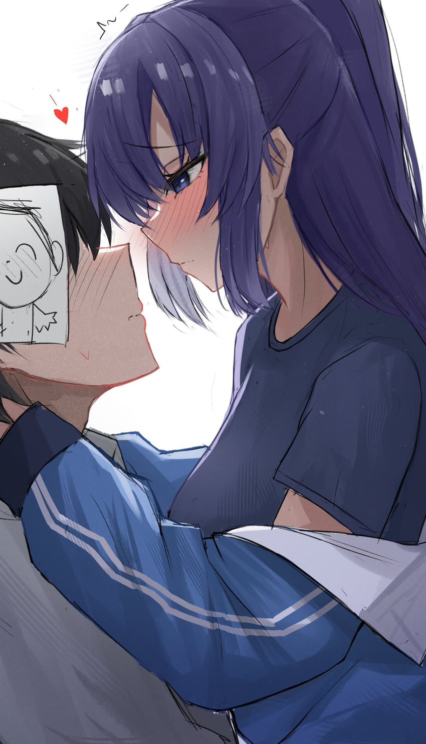 sensei, yuuka, and doodle sensei (blue archive) drawn by namikare