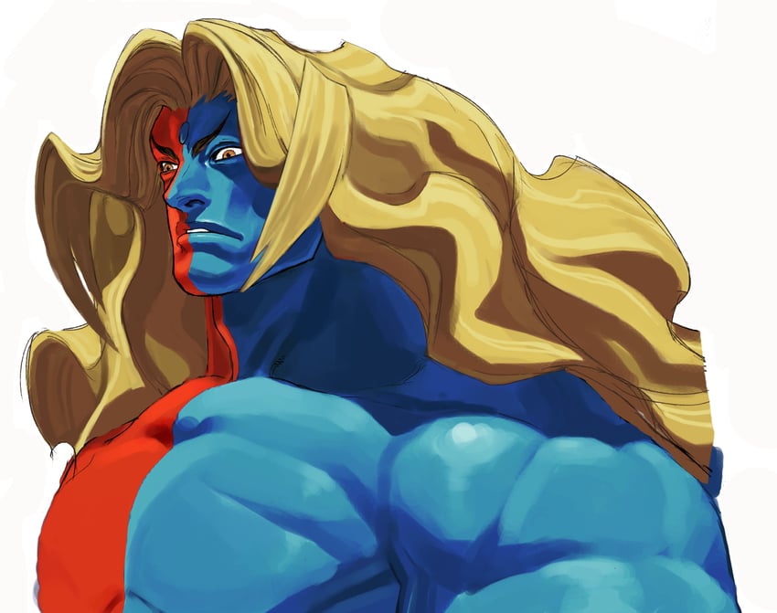 gill (street fighter and 1 more) drawn by ikeno_daigo