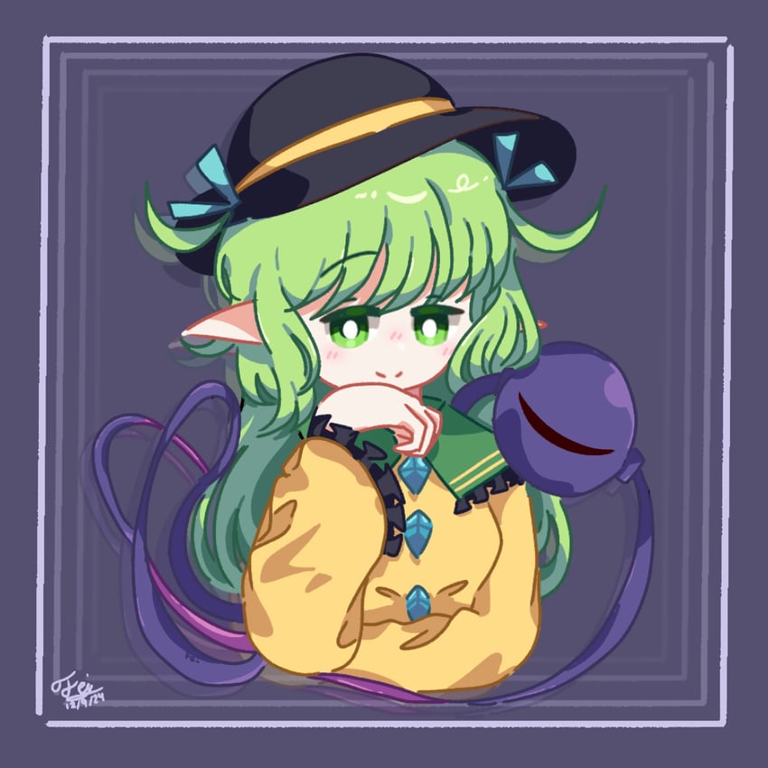 komeiji koishi and leaf (original and 2 more) drawn by faydee