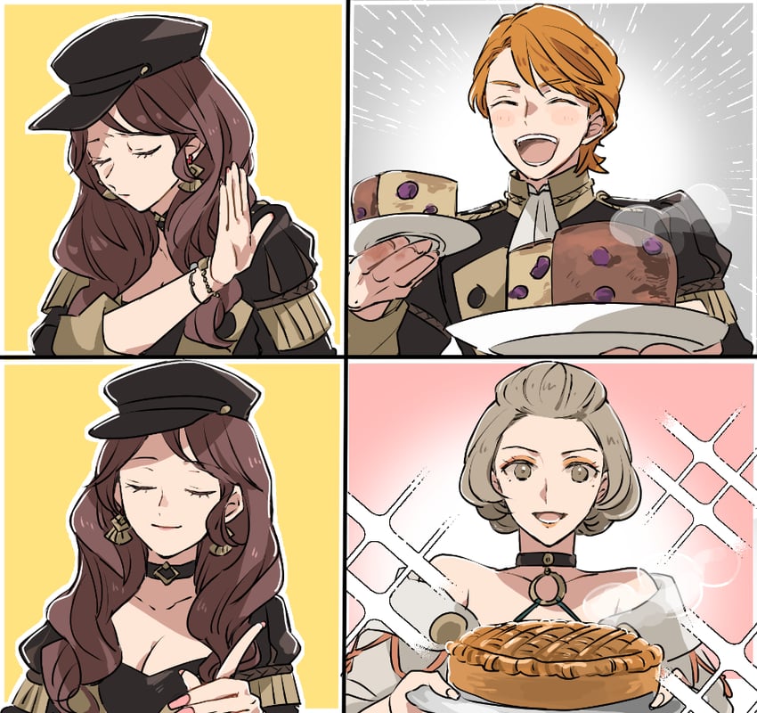 dorothea arnault, ferdinand von aegir, and manuela casagranda (fire emblem and 1 more) drawn by tenjin_(ahan)
