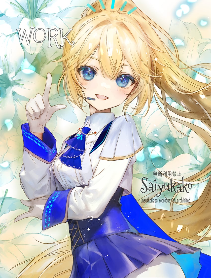 chiyutori elle (indie virtual youtuber) drawn by saiyukako