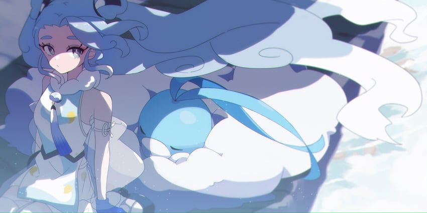 hatsune miku, altaria, and flying miku (pokemon and 2 more) drawn by motosuke