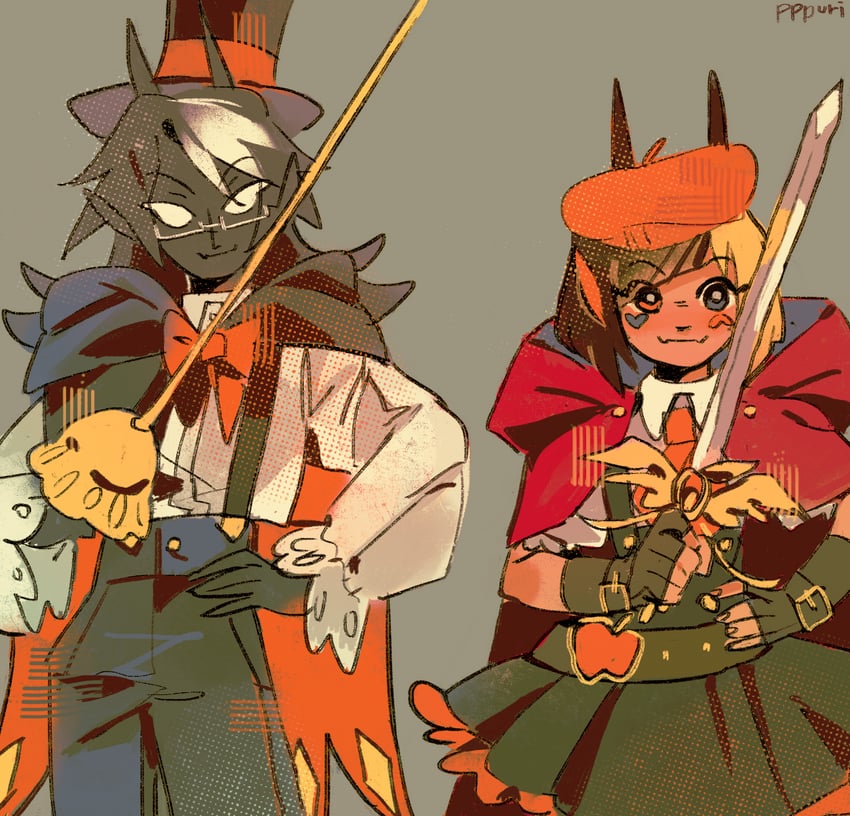 dapper and pomme (minecraft youtube and 1 more) drawn by foog_(ppppppuri)