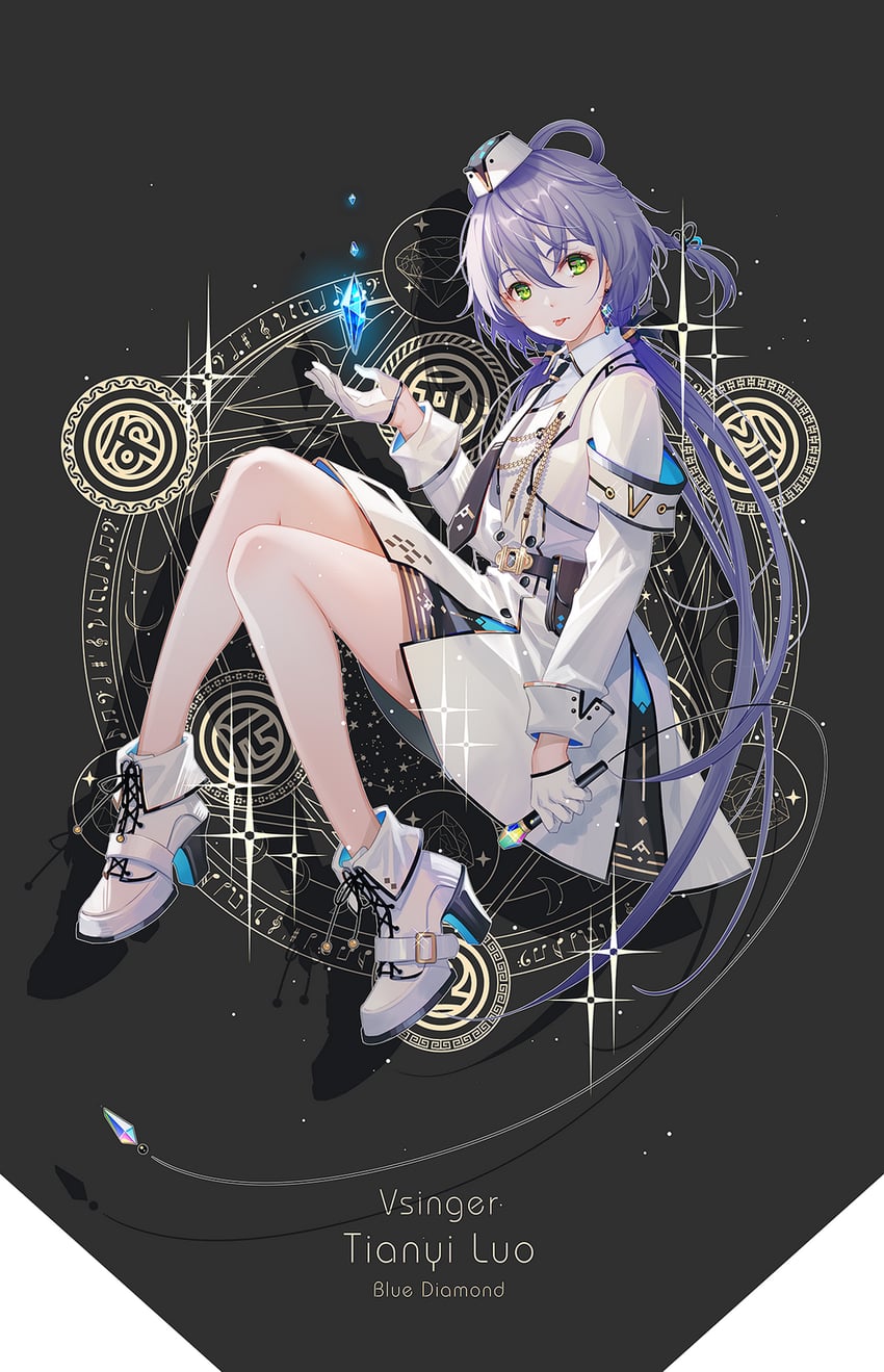 luo tianyi (vocaloid and 1 more) drawn by tidsean