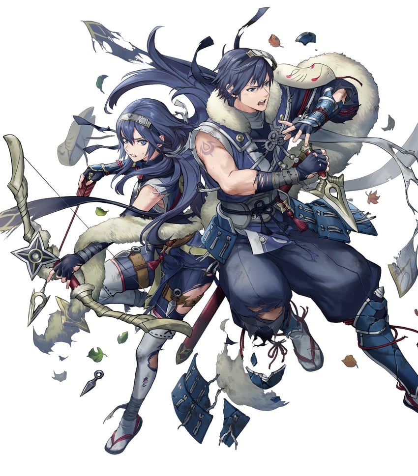 lucina and chrom (fire emblem and 2 more) drawn by p-nekor
