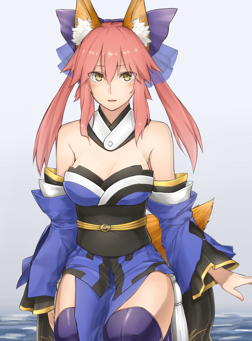 tamamo and tamamo no mae (fate and 1 more) drawn by enosan