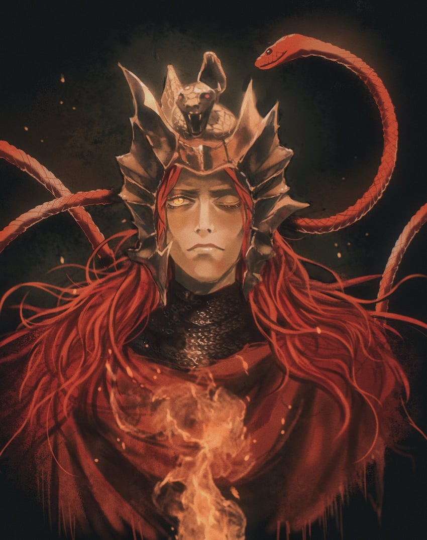 messmer the impaler (elden ring and 1 more) drawn by yujia0412