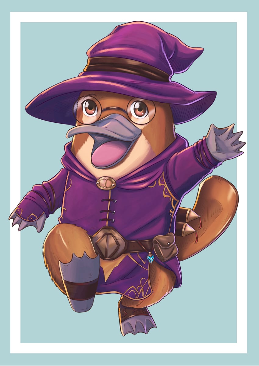 peppy the platypus (original) drawn by godaijin