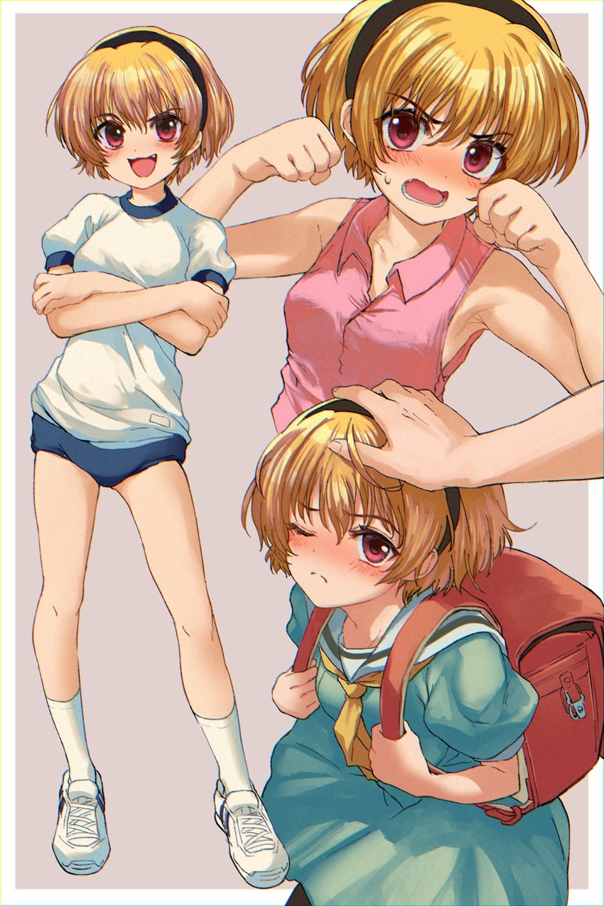 houjou satoko (higurashi no naku koro ni) drawn by prprpkpy