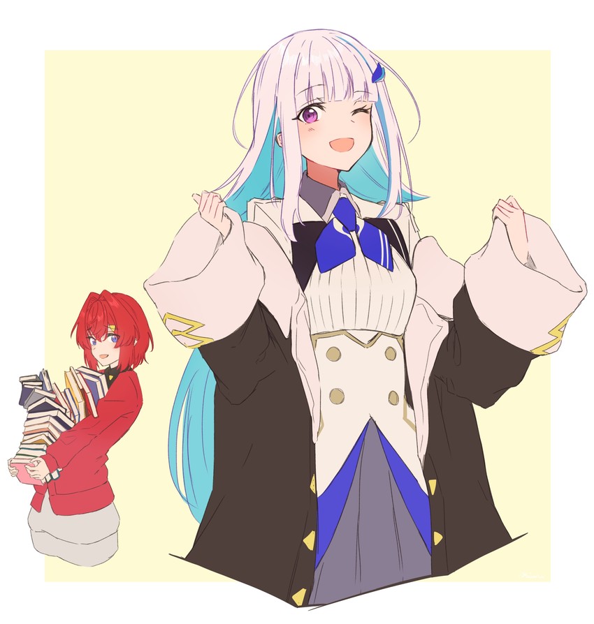 lize helesta and ange katrina (nijisanji) drawn by talunilu_uu3