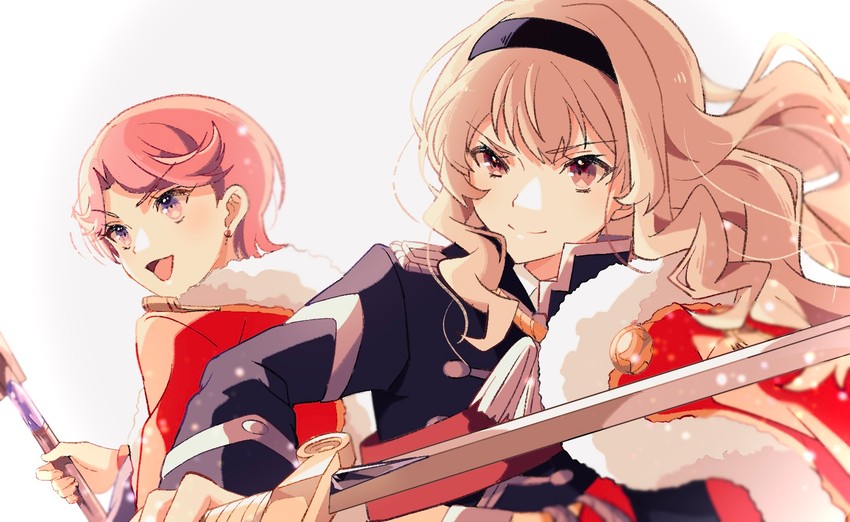 saijou claudine and isurugi futaba (shoujo kageki revue starlight) drawn by nijiko_(c2cs4q)