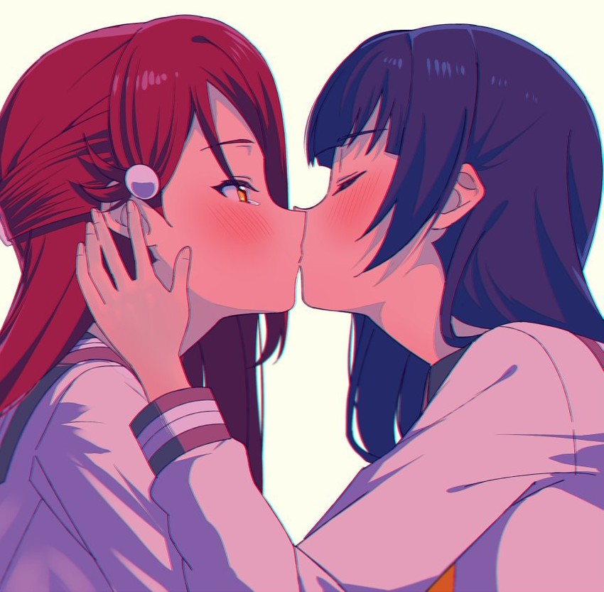 tsushima yoshiko and sakurauchi riko (love live! and 1 more) drawn by sellel