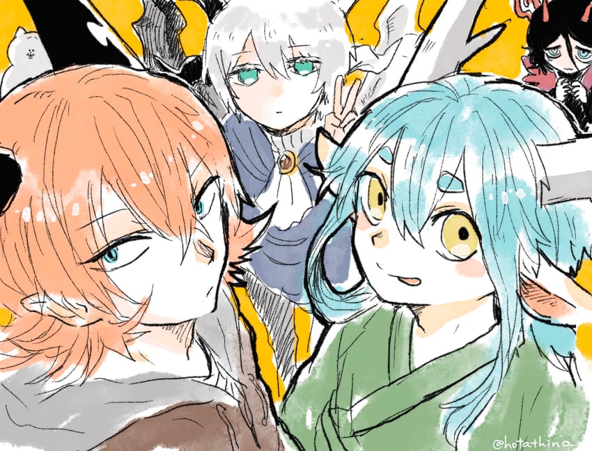 touyouryuu-san and seiyouryuu-san (original) drawn by hotathino