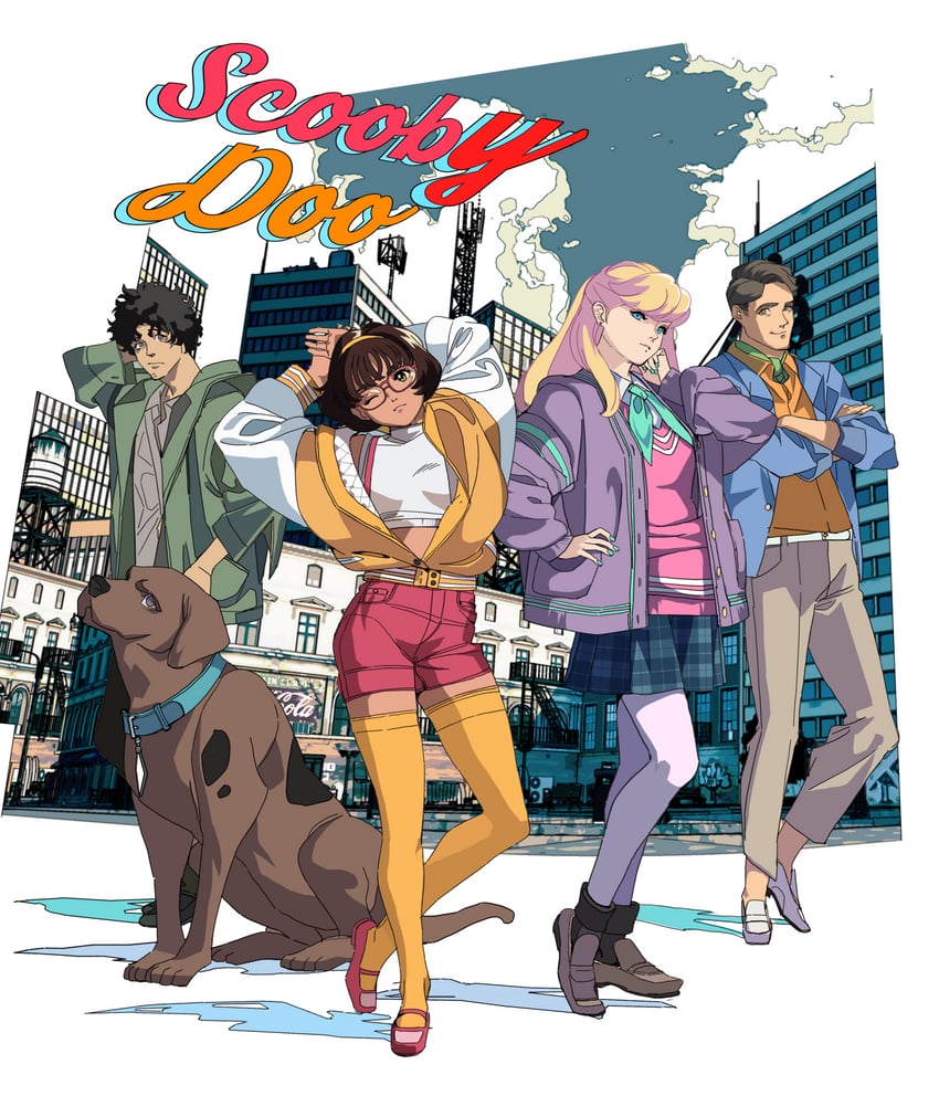 velma dinkley, daphne blake, shaggy rogers, scooby-doo, and fred jones (scooby-doo) drawn by edoya_inuhachi