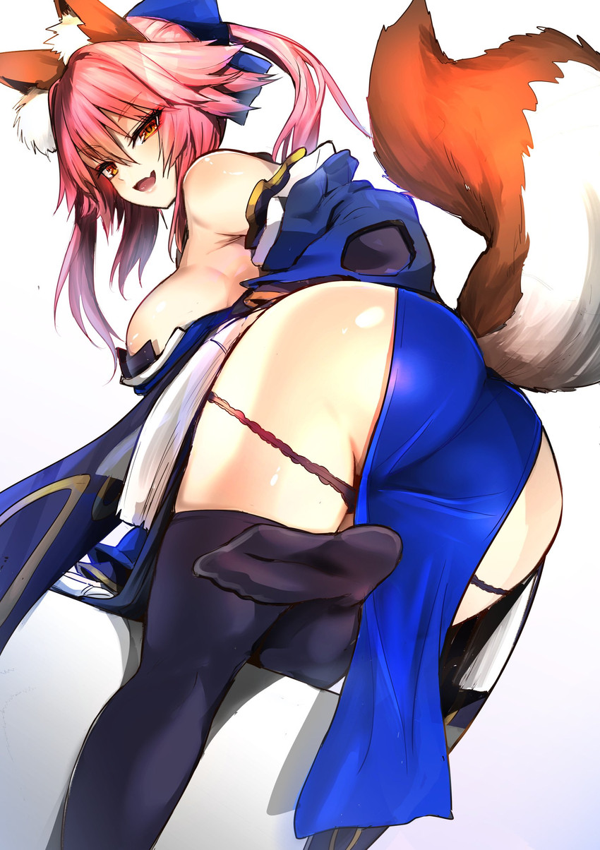 tamamo and tamamo no mae (fate and 1 more) drawn by wisespeak
