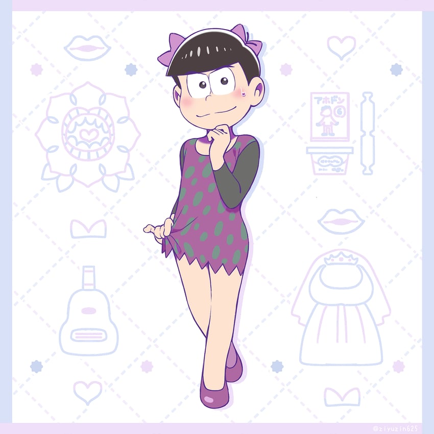 matsuno karamatsu and dobusu (osomatsu and 1 more) drawn by jiyuuto_(cocyco)
