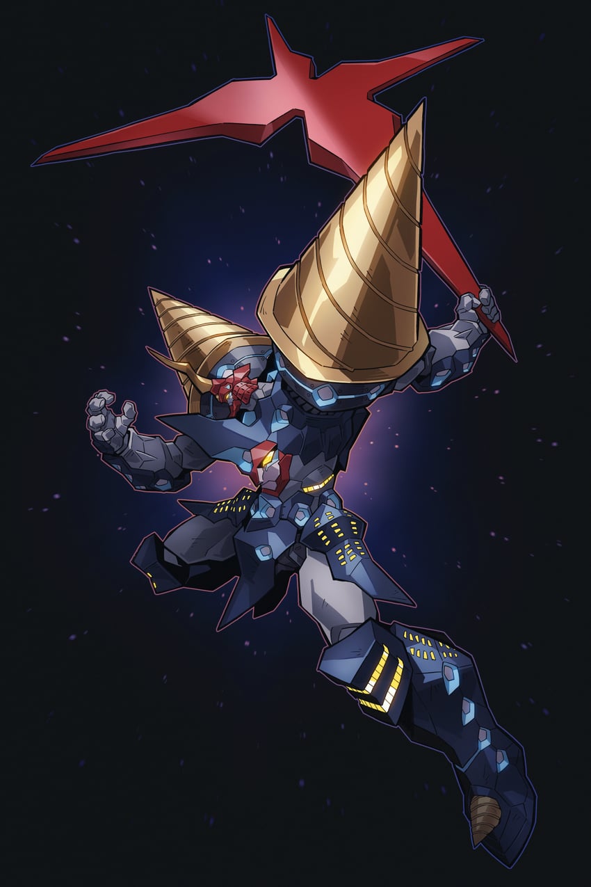 chouginga gurren-lagann (tengen toppa gurren lagann) drawn by onion_maru