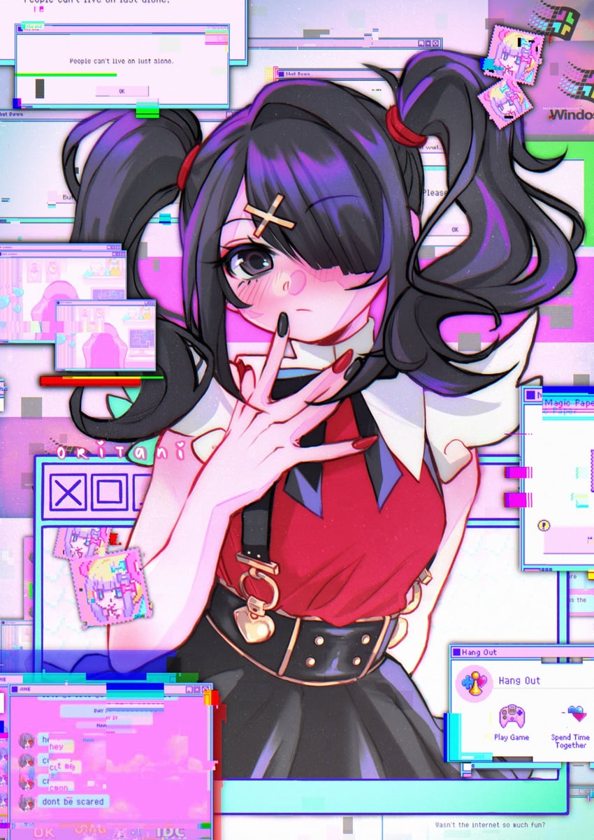 chouzetsusaikawa tenshi-chan and ame-chan (needy girl overdose) drawn by ori_(oriorichannn)