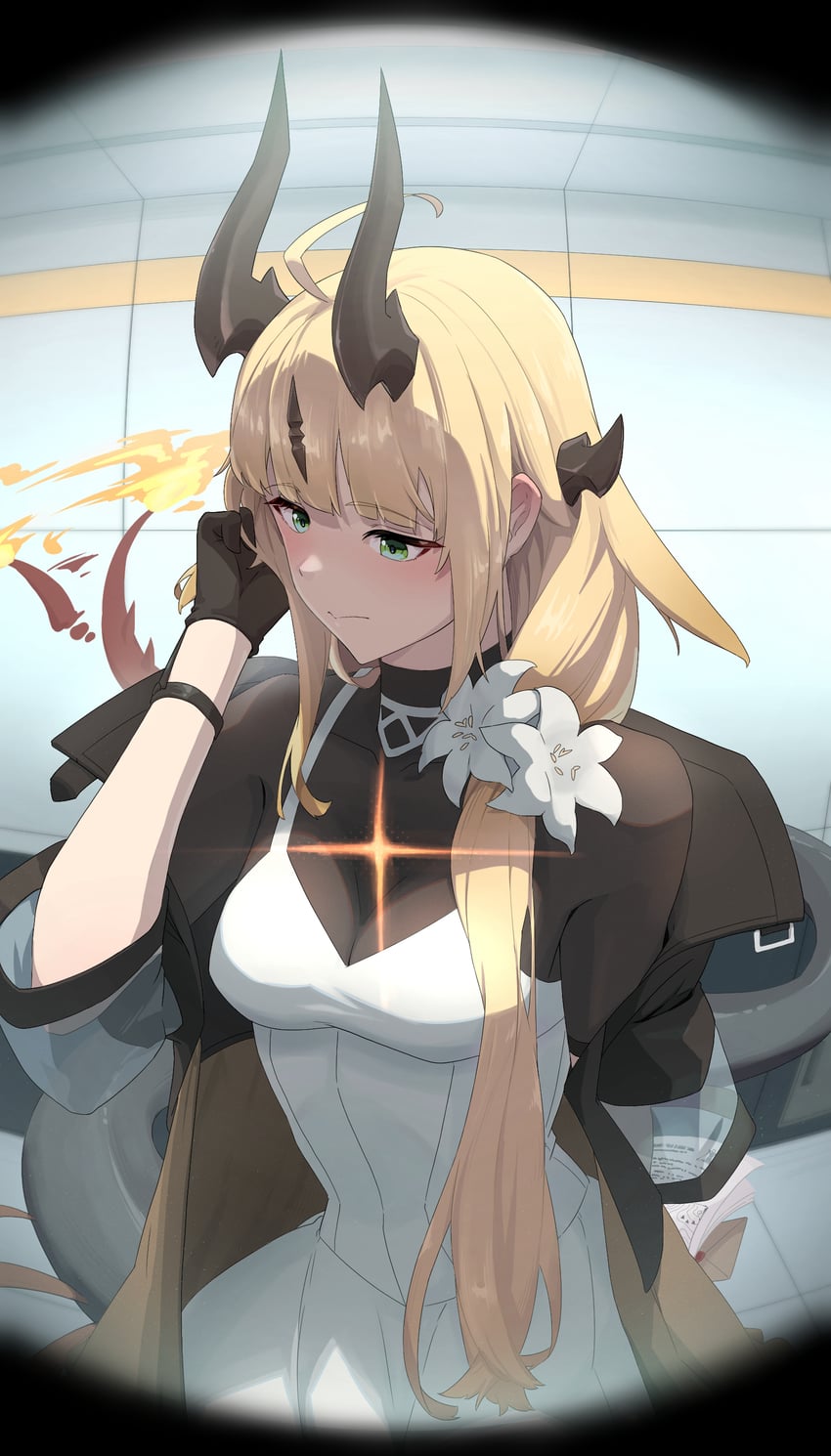 reed and reed the flame shadow (arknights) drawn by nekoze_nekoze