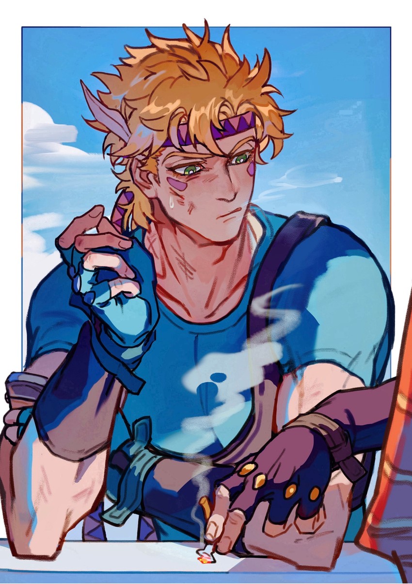 joseph joestar and caesar anthonio zeppeli (jojo no kimyou na bouken and 1 more) drawn by xianlan