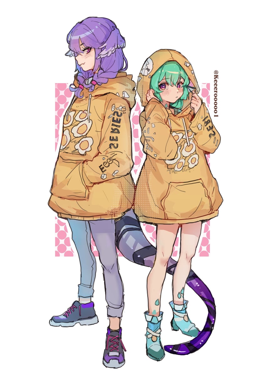 selen tatsuki and finana ryugu (nijisanji and 1 more) drawn by xiongbingbisata