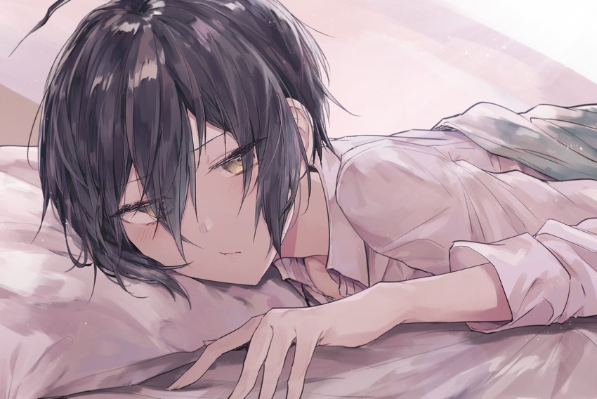 saihara shuichi (danganronpa and 1 more) drawn by goto_(sep)