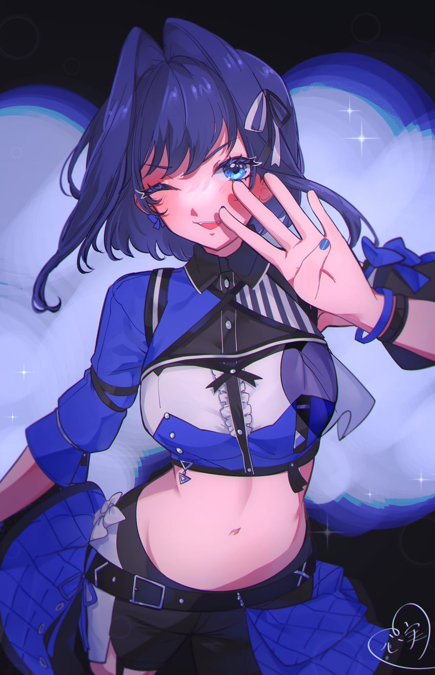 ouro kronii (hololive and 1 more) drawn by kokomi_(aniesuakkaman)