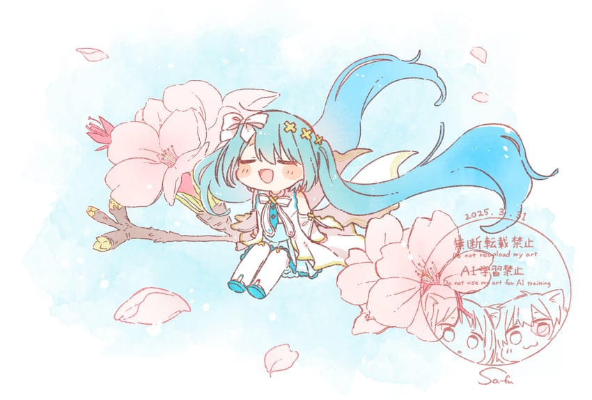 hatsune miku and hiramado miku (vocaloid and 2 more) drawn by sa-fu_(sfmk39)