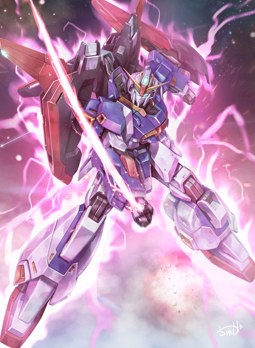 zeta gundam (gundam and 1 more) drawn by tyuga