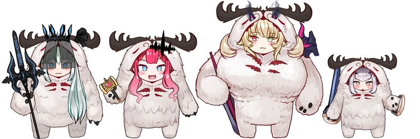baobhan sith, morgan le fay, melusine, barghest, and cernunnos (fate and 1 more) drawn by discat