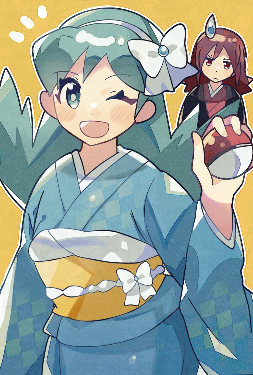 silver and kris (pokemon and 1 more) drawn by anidler91