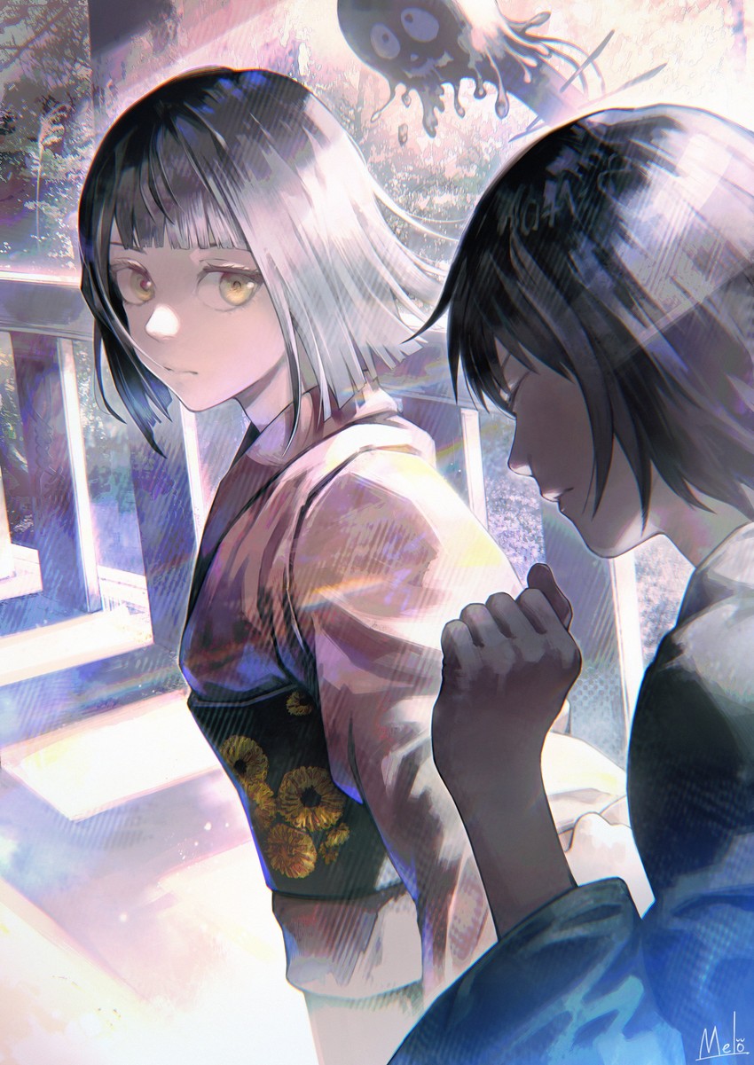 zen'in maki and zen'in mai (jujutsu kaisen) drawn by kyuuba_melo