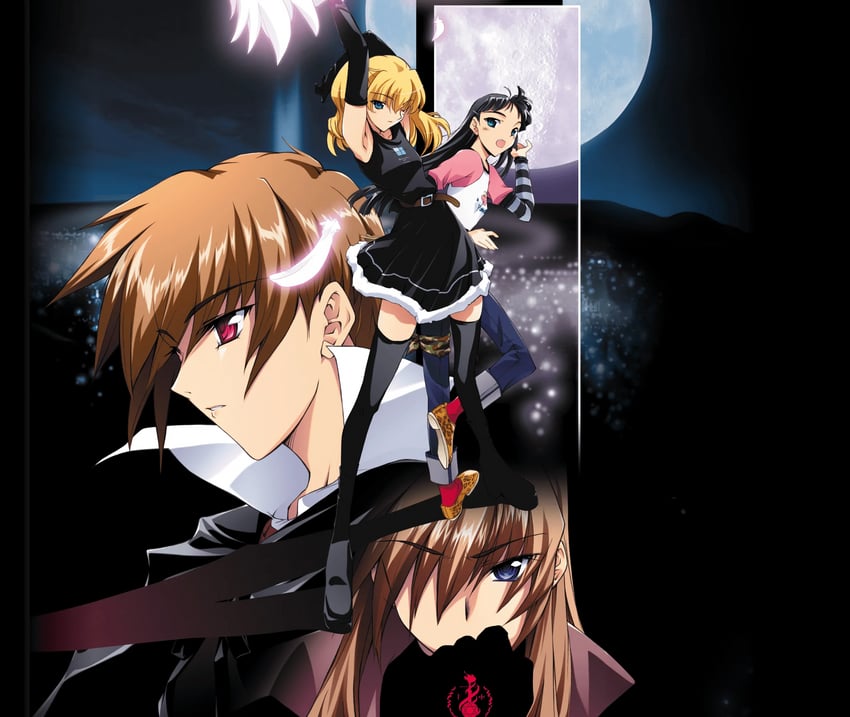 nanaogi kyouka, miwasaka manami, kagura izumi, and kedouin makoto (yoru ga kuru!) drawn by karen_(artist)