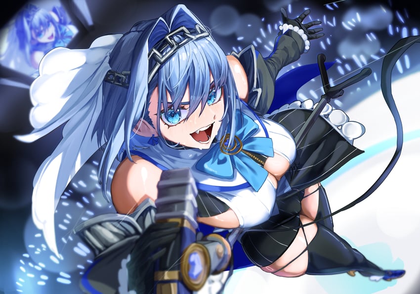 ouro kronii (hololive and 1 more) drawn by daaku_(koizumi_arata)