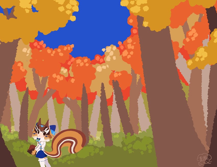 siberian chipmunk (kemono friends and 1 more) drawn by mugise_hitsuji