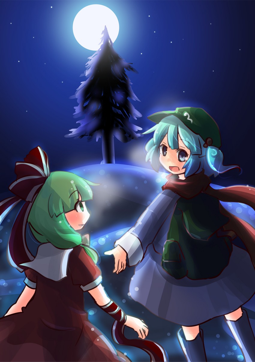 kawashiro nitori and kagiyama hina (touhou) drawn by kanno_fumiroku