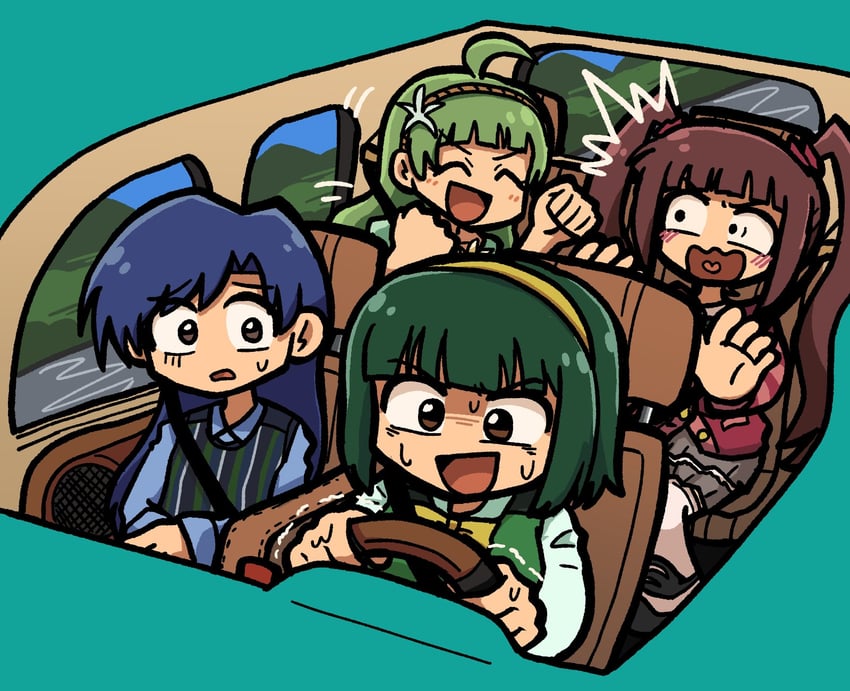 kisaragi chihaya, otonashi kotori, shimabara elena, and matsuda arisa (idolmaster and 2 more) drawn by fis_(t83192933)