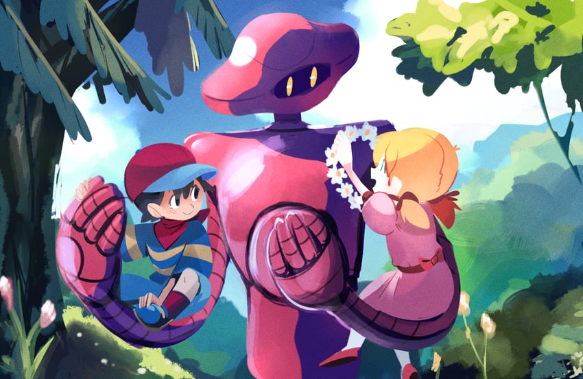 ninten, ana, and eve (mother and 1 more) drawn by mirrorlabyrinth
