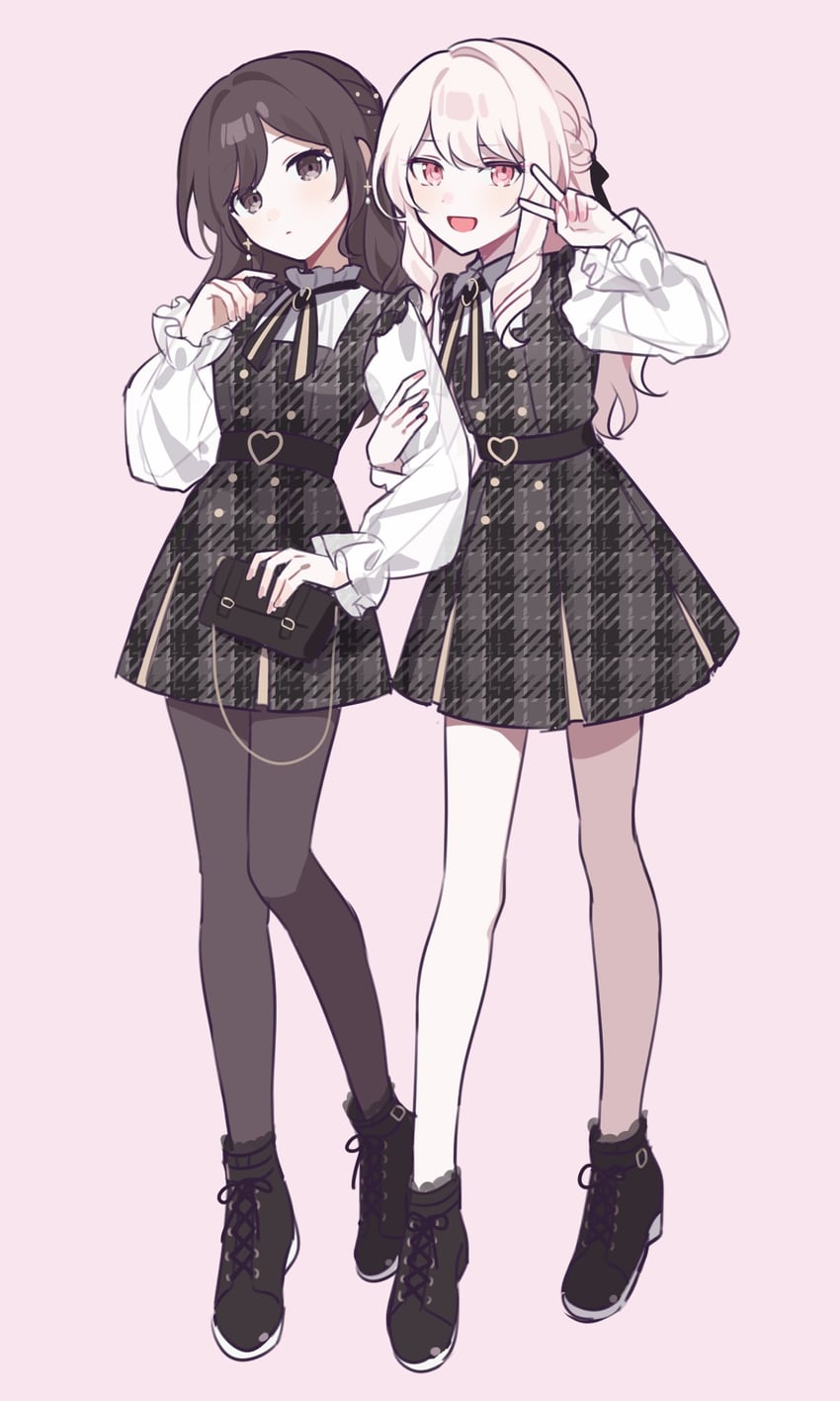 shinonome ena and akiyama mizuki (project sekai) drawn by waka_(wk4444)