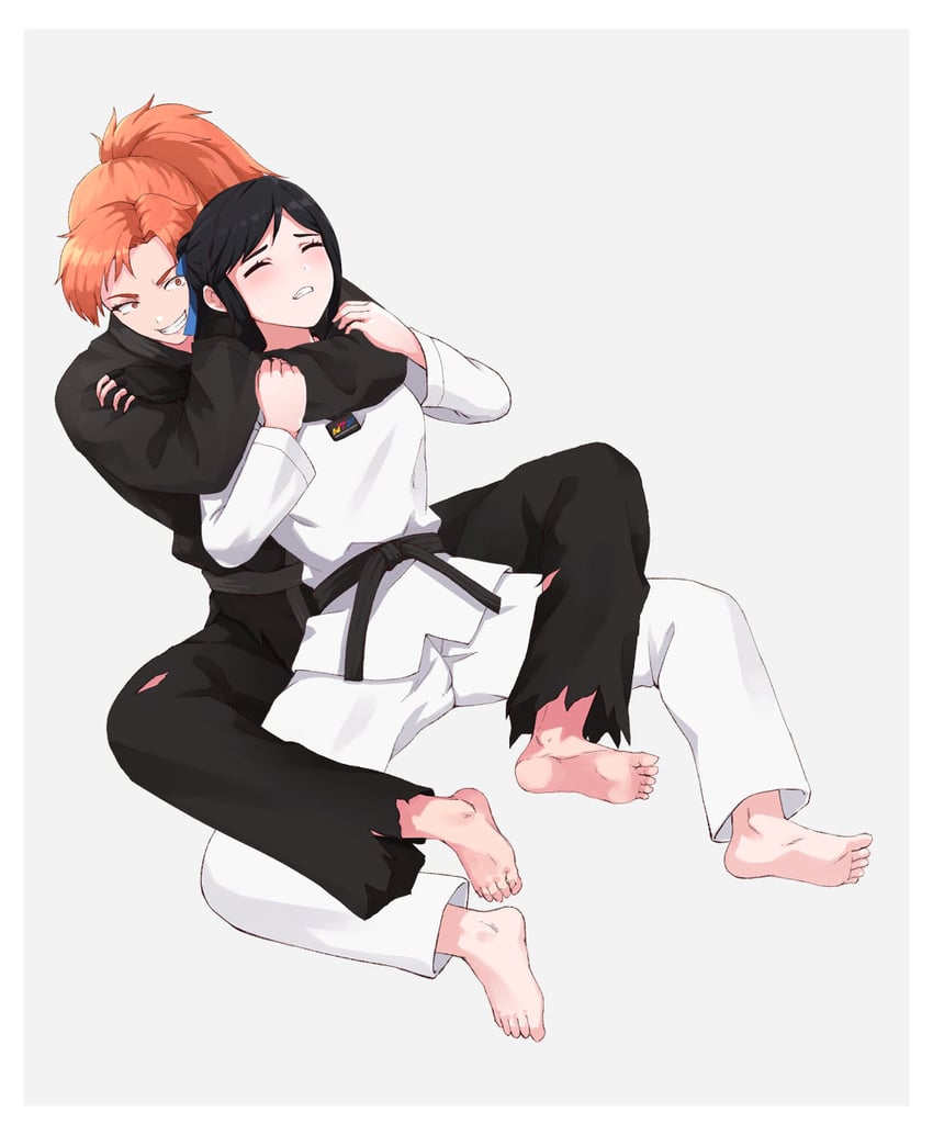shion aoyama and jade lane (original) drawn by tuzi717