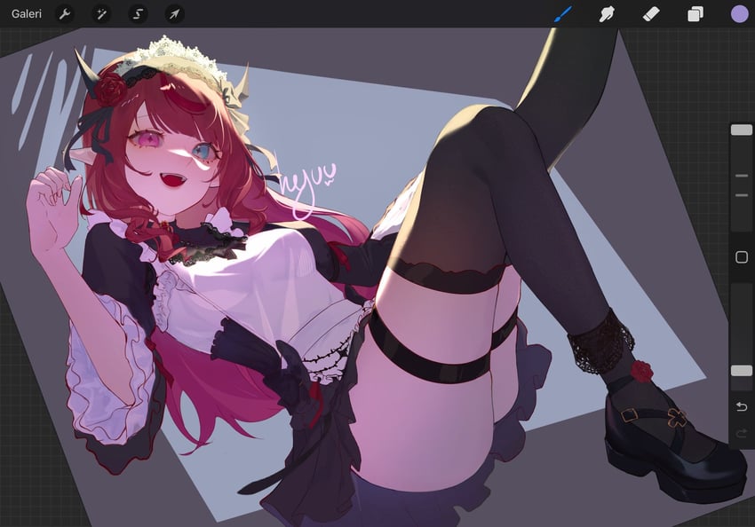 irys (hololive and 1 more) drawn by hyuu_(lblank27)