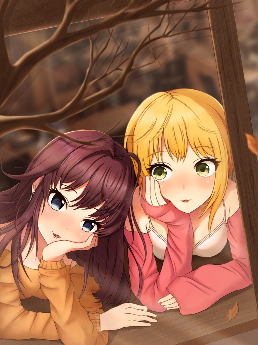 ichinose shiki and miyamoto frederica (idolmaster and 1 more) drawn by kannko_bokujou
