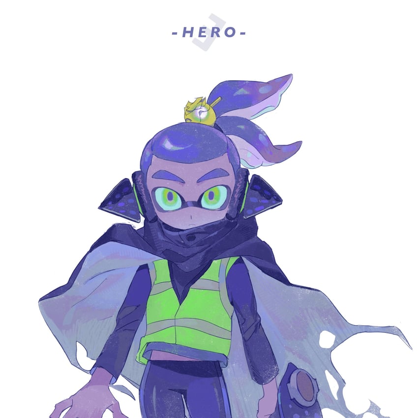 inkling player character, inkling boy, and agent 3 (splatoon) drawn by yakiyori_0001