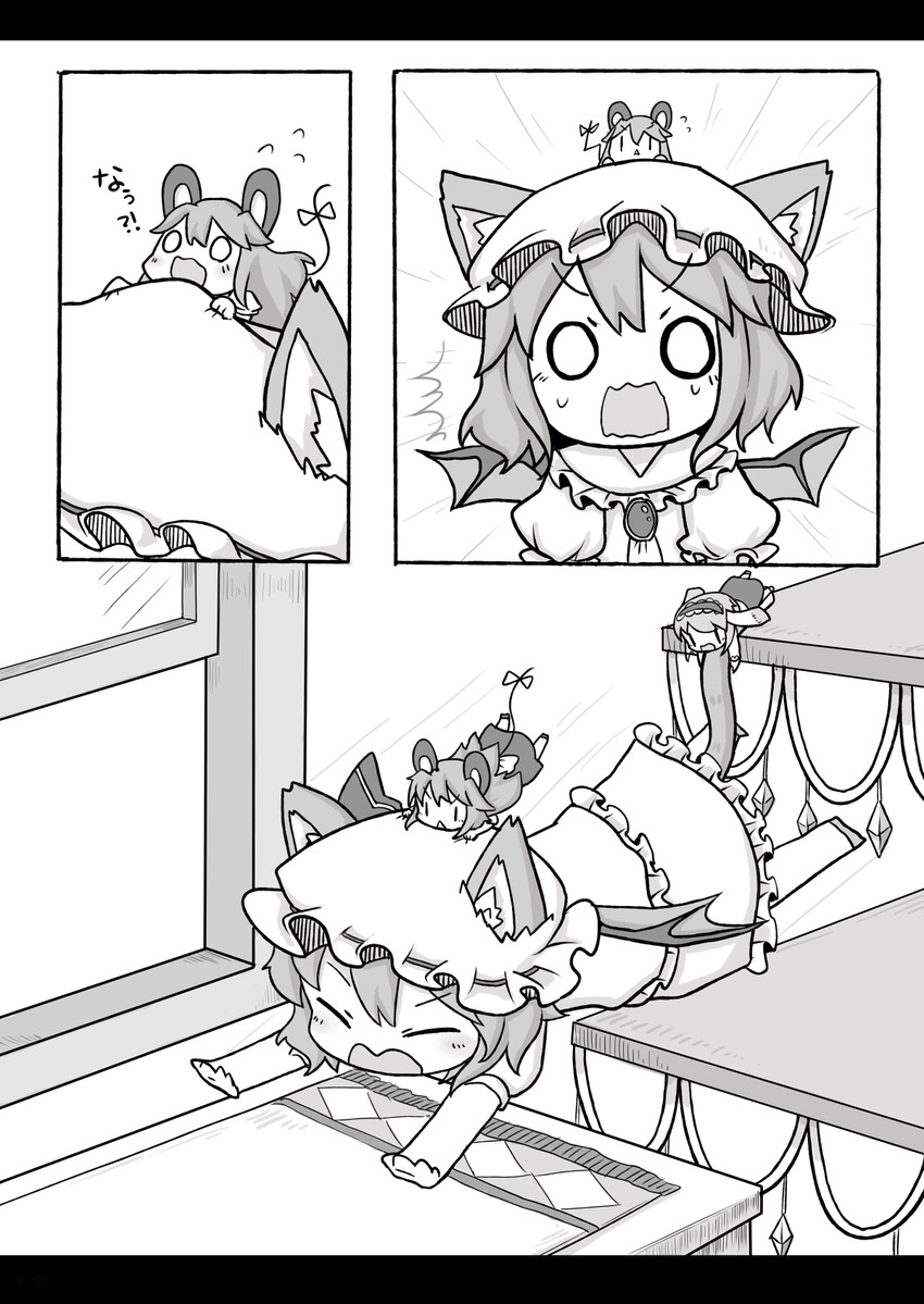 kirisame marisa, remilia scarlet, alice margatroid, and mouse marisa (touhou) drawn by yuasan