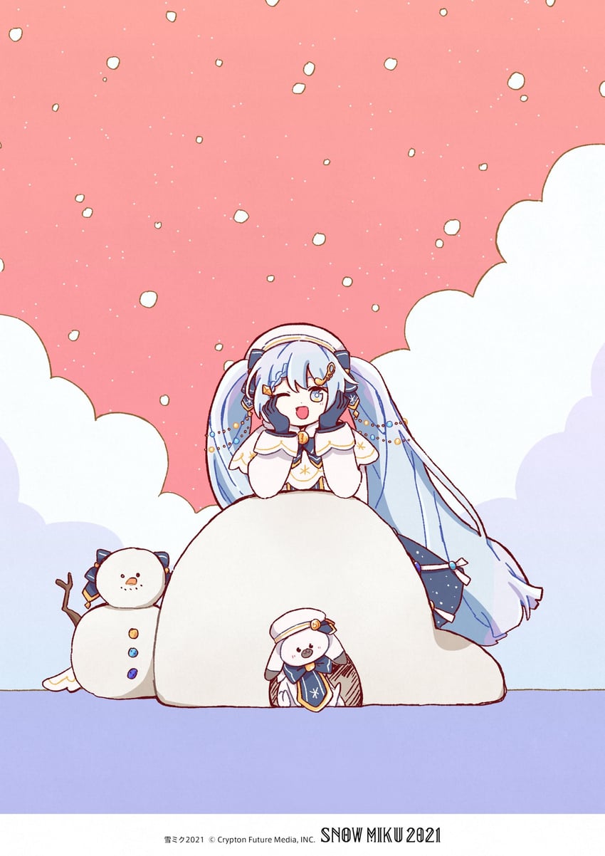 hatsune miku, yuki miku, and rabbit yukine (vocaloid) drawn by seomin