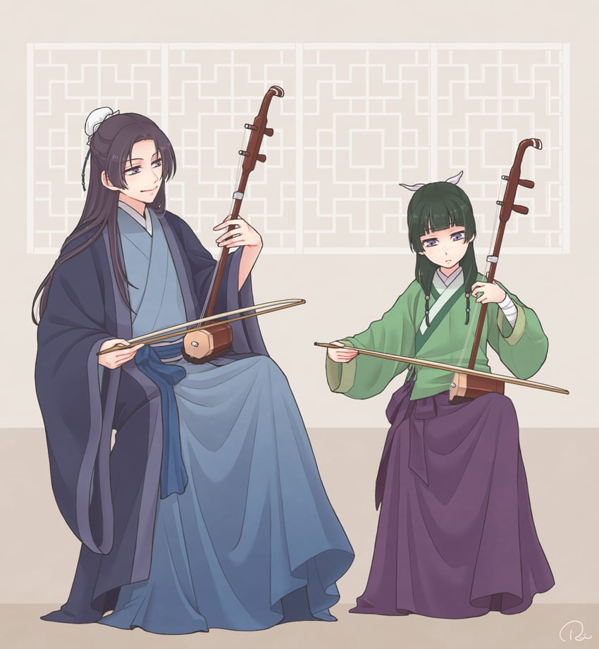 maomao and jinshi (kusuriya no hitorigoto) drawn by ruei_(chicking)